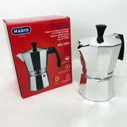 Гейзерная кофеварка Magio MG-1001, гейзерная турка для кофе, гейзерная кофеварка из нержавейки