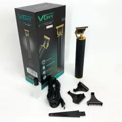 Профессиональный триммер VGR V-179 машинка для стрижки волос и бороды на аккумуляторе зарядка USB