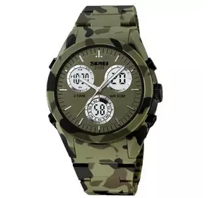 Часы наручные мужские SKMEI 2109CMGN, оригинальные мужские часы, военные мужские наручные часы зеленые