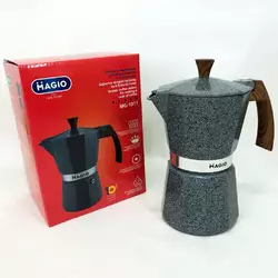 Гейзерная кофеварка Magio MG-1011, гейзерная кофеварка для индукции, кофеварка для дома