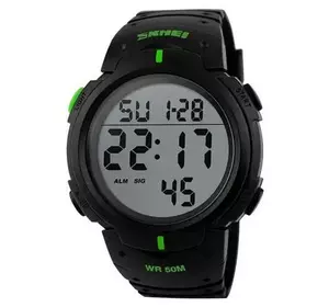 Часы наручные мужские SKMEI 1068GN, водонепроницаемые мужские часы, часы мужские спортивные