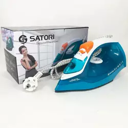 Утюг SATORI SI-2210-BL, паровой утюг-очиститель, профессиональный паровой утюг