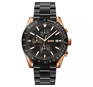 Часы наручные мужские SKMEI 9253RGBK, мужские круглые наручные часы, мужские часы стильные часы на руку
