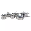 Набор посуды 12 предметов ASTRA A-2412, набор казанов, набор кастрюль из нержавеющей стали