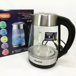 Электрочайник MAGIO MG-499, чайник прозрачный с подсветкой, электрочайник с подсветкой