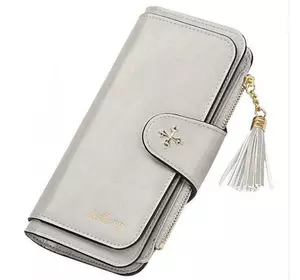Клатч портмоне кошелек Baellerry N2341, кошелек женский маленький кожзаменитель. Цвет: серый