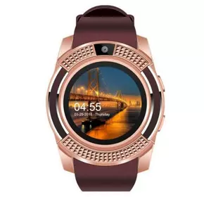Умные смарт-часы Smart Watch V8. Цвет: золотой